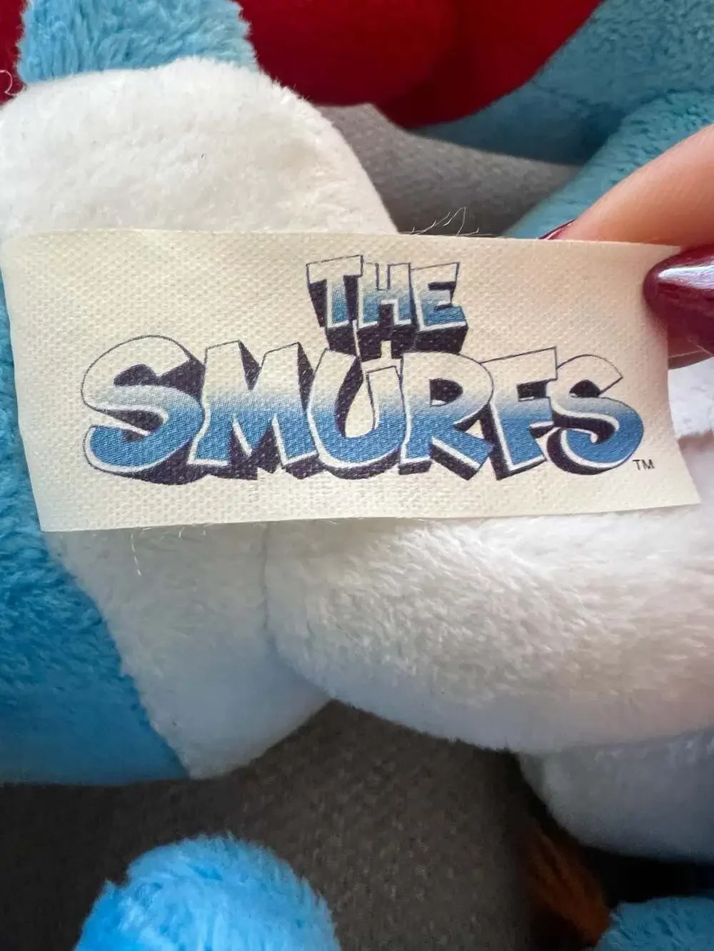 The Smurfs Plush Toy Set of 3 Papa Smurf Grouchy Hackus Jakks Pacific NWT